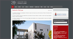 Desktop Screenshot of centreforchildlaw.co.za